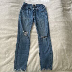 madewell high rise skinny jeans
